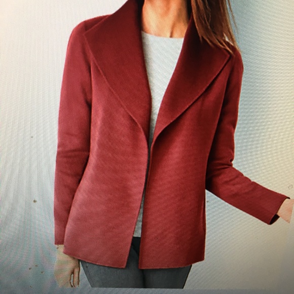 talbots double faced wool jacket